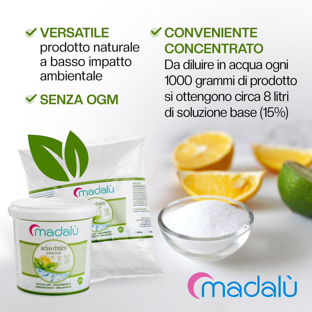 Acido Citrico 6kg – Eco-Friendly Descaling & Cleaning Powder | Natural Citric Acid Cleaner