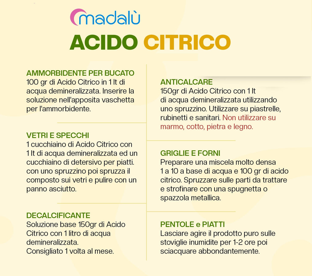 Acido Citrico 6kg – Eco-Friendly Descaling & Cleaning Powder | Natural Citric Acid Cleaner